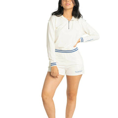 New York Yankees Lusso Women's Magnolia Tri-Blend Quarter-Zip Hoodie - MLB