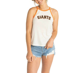 San Francisco Giants Lusso Women's Nadine Halter Tank Top - MLB