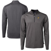 Pittsburgh Pirates Cutter & Buck Virtue Eco Pique Micro Stripe Recycled Quarter-Zip Pullover Top - MLB