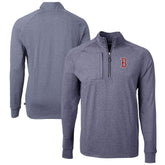 Boston Red Sox Cutter & Buck Adapt Eco Knit Stretch Recycled Quarter-Zip Pullover Top - MLB