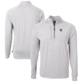 Chicago Cubs Cutter & Buck Adapt Eco Knit Stretch Recycled Quarter-Zip Pullover Top - MLB