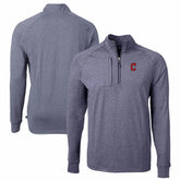 Cleveland Guardians Cutter & Buck Adapt Eco Knit Stretch Recycled Quarter-Zip Pullover Top - MLB