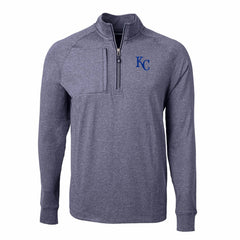 Kansas City Royals Cutter & Buck Adapt Eco Knit Stretch Recycled Quarter-Zip Pullover Top - MLB