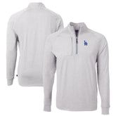 Los Angeles Dodgers Cutter & Buck Adapt Eco Knit Stretch Recycled Quarter-Zip Pullover Top - MLB