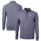 New York Yankees Cutter & Buck Adapt Eco Knit Stretch Recycled Quarter-Zip Pullover Top - MLB