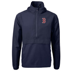 Boston Red Sox Cutter & Buck Charter Eco Recycled Half-Zip Anorak Jacket - MLB