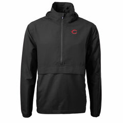 Cincinnati Reds Cutter & Buck Charter Eco Recycled Half-Zip Anorak Jacket - MLB
