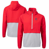 Cleveland Guardians Cutter & Buck Charter Eco Recycled Half-Zip Anorak Jacket - MLB