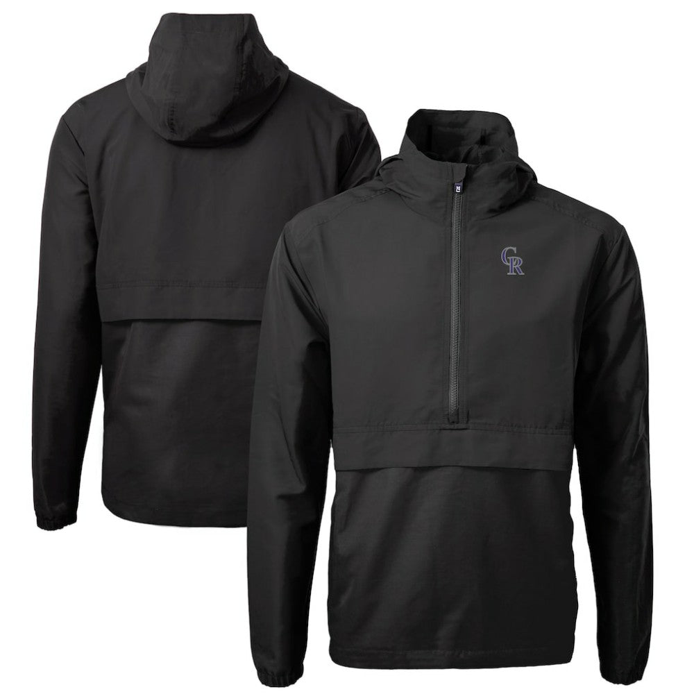 Colorado Rockies Cutter & Buck Charter Eco Recycled Half-Zip Anorak Jacket - MLB