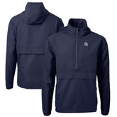 New York Yankees Cutter & Buck Charter Eco Recycled Half-Zip Anorak Jacket - MLB