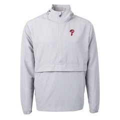 Philadelphia Phillies Cutter & Buck Charter Eco Recycled Half-Zip Anorak Jacket - MLB