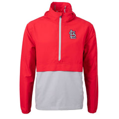 St. Louis Cardinals Cutter & Buck Charter Eco Recycled Half-Zip Anorak Jacket - MLB