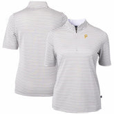 Pittsburgh Pirates Cutter & Buck Women's Virtue Eco Pique Stripe Top - MLB