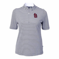 St. Louis Cardinals Cutter & Buck Women's Virtue Eco Pique Stripe Top - MLB