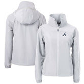 Atlanta Braves Cutter & Buck Women's Charter Eco Recycled Full-Zip Jacket - MLB