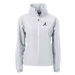 Atlanta Braves Cutter & Buck Women's Charter Eco Recycled Full-Zip Jacket - MLB
