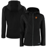 Baltimore Orioles Cutter & Buck Women's Evoke Eco Softshell Recycled Full-Zip Jacket - MLB