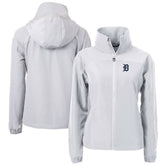 Detroit Tigers Cutter & Buck Women's Charter Eco Recycled Full-Zip Jacket - MLB