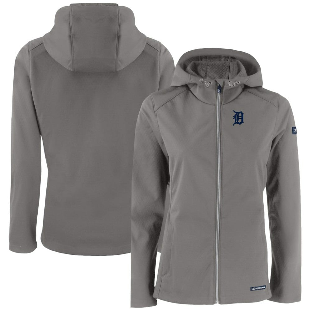Detroit Tigers Cutter & Buck Women's Evoke Eco Softshell Recycled Full-Zip Jacket - MLB