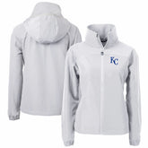 Kansas City Royals Cutter & Buck Women's Charter Eco Recycled Full-Zip Jacket - MLB