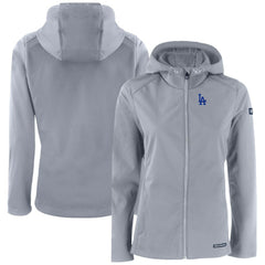 Los Angeles Dodgers Cutter & Buck Women's Evoke Eco Softshell Recycled Full-Zip Jacket - MLB