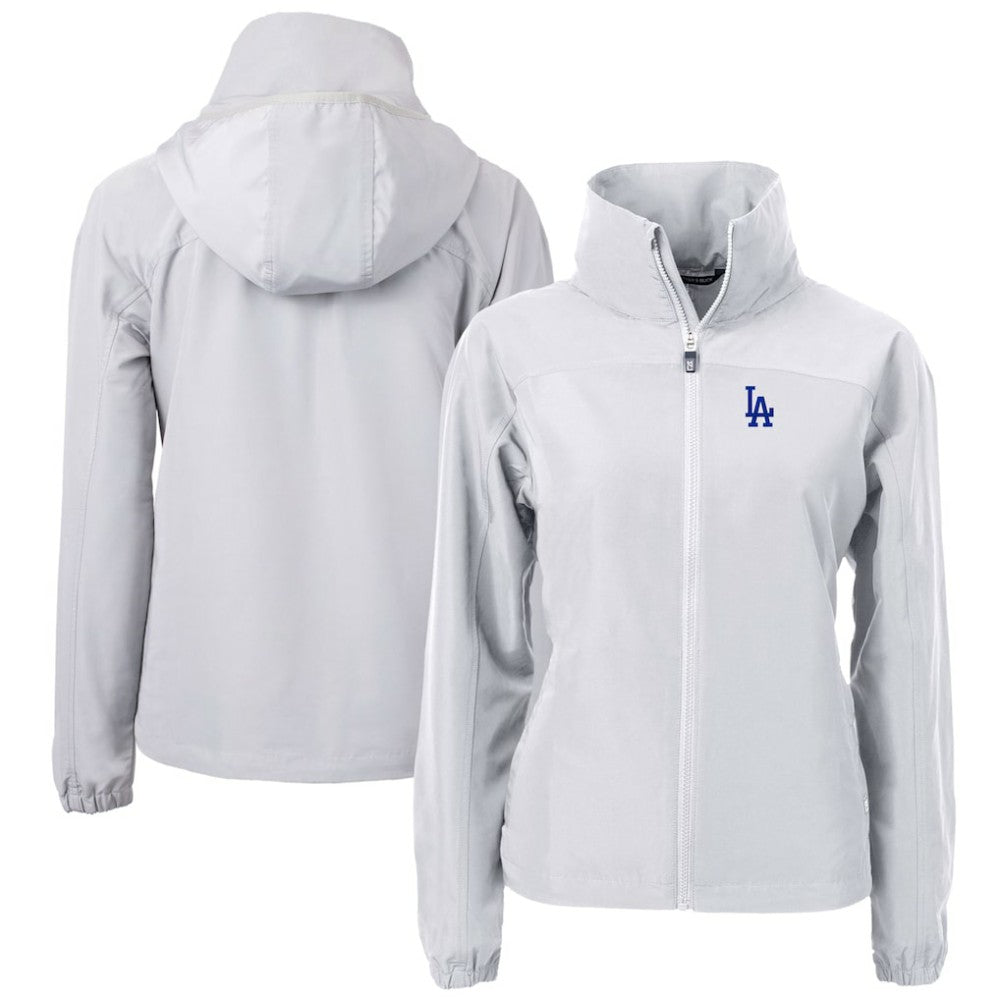 Los Angeles Dodgers Cutter & Buck Women's Charter Eco Recycled Full-Zip Jacket - MLB