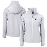 Los Angeles Dodgers Cutter & Buck Women's Charter Eco Recycled Full-Zip Jacket - MLB