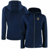 Milwaukee Brewers Cutter & Buck Women's Evoke Eco Softshell Recycled Full-Zip Jacket - MLB