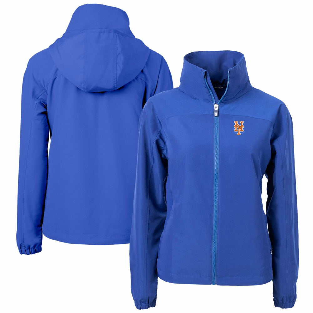 New York Mets Cutter & Buck Women's Charter Eco Recycled Full-Zip Jacket - MLB
