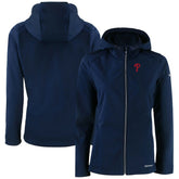 Philadelphia Phillies Cutter & Buck Women's Evoke Eco Softshell Recycled Full-Zip Jacket - MLB