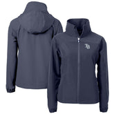 Tampa Bay Rays Cutter & Buck Women's Charter Eco Recycled Full-Zip Jacket - MLB