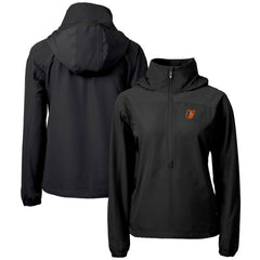 Baltimore Orioles Cutter & Buck Women's Charter Eco Recycled Half-Zip Anorak Jacket - MLB