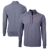 Boston Red Sox Cutter & Buck Big & Tall Adapt Eco Knit Stretch Recycled Quarter-Zip Pullover Top - MLB