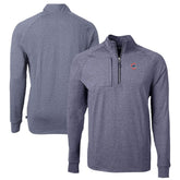 Chicago Cubs Cutter & Buck Big & Tall Adapt Eco Knit Stretch Recycled Quarter-Zip Pullover Top - MLB