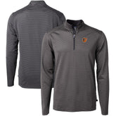 Baltimore Orioles Cutter & Buck Virtue Eco Pique Micro Stripe Big & Tall Recycled Quarter-Zip Pullover Top - MLB