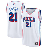 Joel Embiid Philadelphia 76ers Fast Break Replica Jersey Association Edition White - NBA