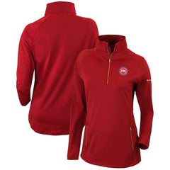 Detroit Pistons Women's Omni-Wick Outward Nine Quarter-Zip Pullover Top Red - NBA