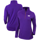 Sacramento Kings Women's Omni-Wick Outward Nine Quarter-Zip Pullover Top Purple - NBA