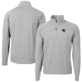 New York Giants Cutter & Buck Helmet Adapt Eco Knit Hybrid Recycled Quarter-Zip Pullover Top Silver | NFL