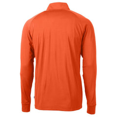 Cincinnati Bengals Cutter & Buck Helmet Adapt Eco Knit Stretch Recycled Quarter-Zip Pullover Top Orange | NFL