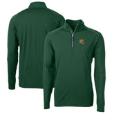 Green Bay Packers Cutter & Buck Helmet Adapt Eco Knit Stretch Recycled Quarter-Zip Pullover Top Green | NFL