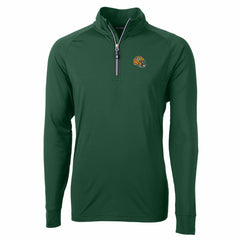 Green Bay Packers Cutter & Buck Helmet Adapt Eco Knit Stretch Recycled Quarter-Zip Pullover Top Green | NFL