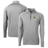 Green Bay Packers Cutter & Buck Helmet Adapt Eco Knit Stretch Recycled Quarter-Zip Pullover Top Silver | NFL