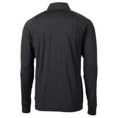 Washington Commanders Cutter & Buck Helmet Adapt Eco Knit Stretch Recycled Quarter-Zip Pullover Top Black | NFL