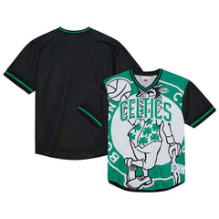 Boston Celtics Jumbotron 3.0 Mesh V-Neck T-Shirt Kelly Green - NBA