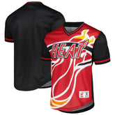 Miami Heat Jumbotron 3.0 Mesh V-Neck T-Shirt Red - NBA