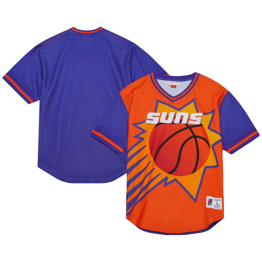 Phoenix Suns Jumbotron 3.0 Mesh V-Neck T-Shirt Orange - NBA