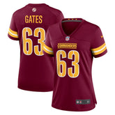 Nick Gates Washington Commanders Women's Game Player Jersey Burgundy | Nike for Sale