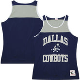 Dallas Cowboys Heritage Colorblock Tank Top Navy/Gray | Mitchell & Ness