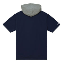 Dallas Cowboys Postgame Short Sleeve Hoodie Navy | Mitchell & Ness
